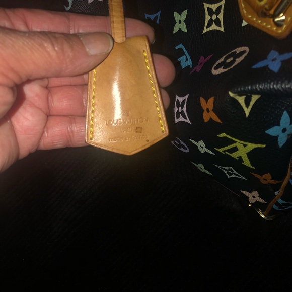 Louis Vuitton multiple color handbag with matching wallet - Picture 13 of 16
